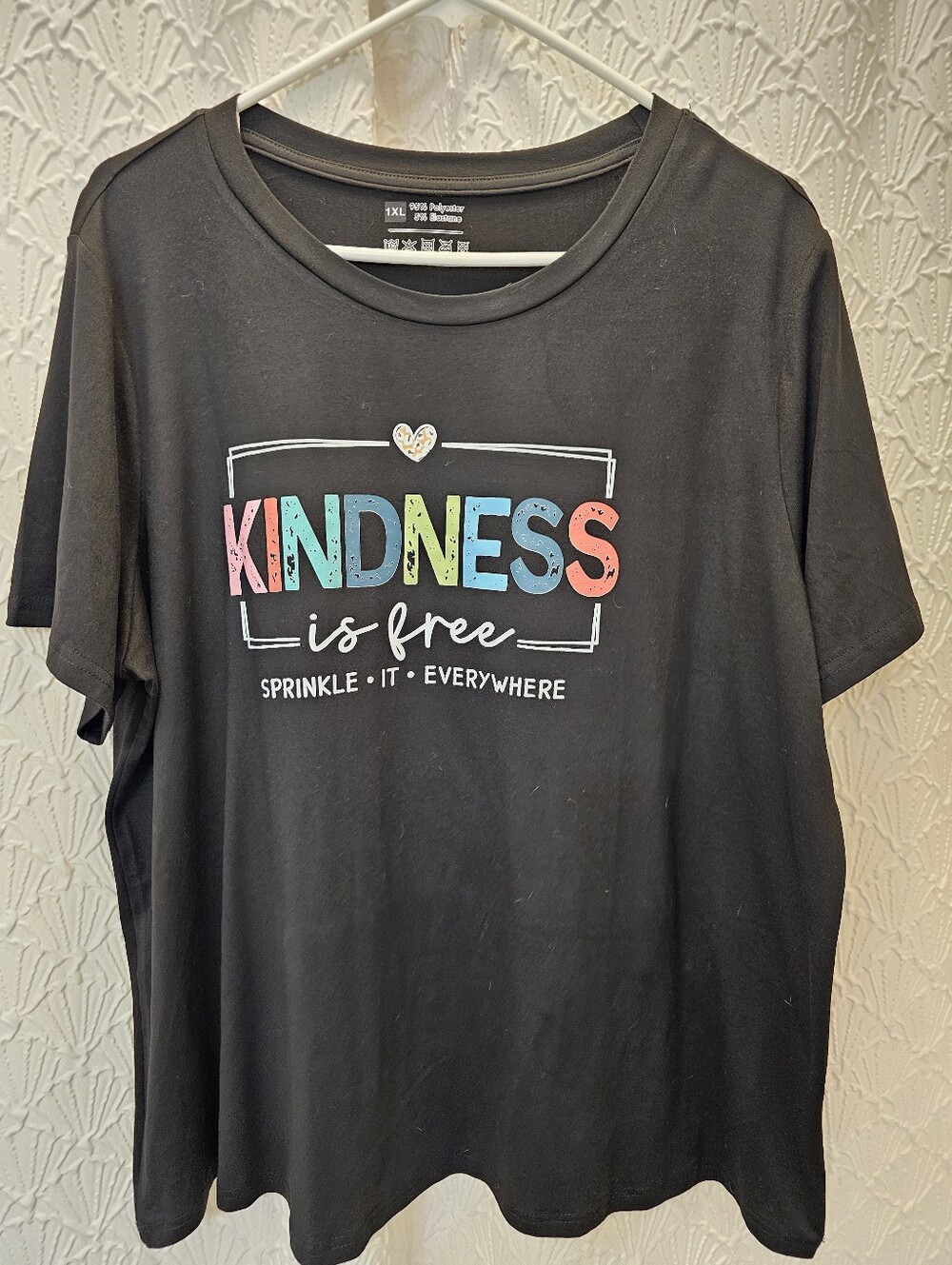 Kindness Is Free Graphic Tee - Black